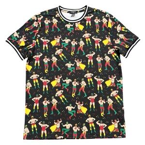 NWT F21 Men Luchador Ringer Tee